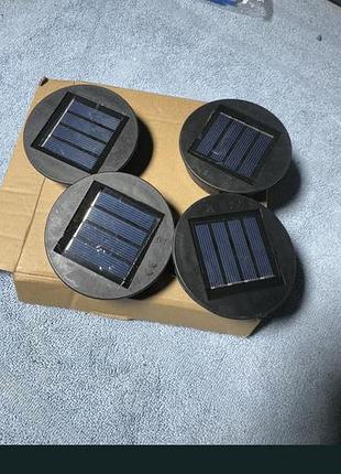 4 шт. сонячні панелі solarcellbox (круглі) — для садових світильників та вуличного освітлення