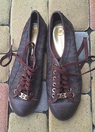 Кеди жіночі michael kors коричневі, оригінальні, справжній бренд
