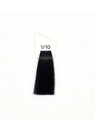 Крем-фарба 1/10 синяво-чорний inebrya color, 100 мл
