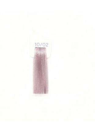 Крем-фарба 10/02 платиновий блондин світлий фіолетовий пастельний inebrya color, 100 мл