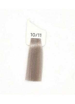 Крем-фарба 10/11 платиновий світлий інтенсивний блондин попелястий inebrya color, 100 мл