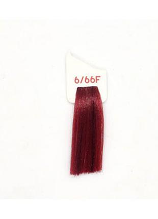 Крем-фарба 6 / 66f темний блондин червоний вогняний inebrya color, 100 мл