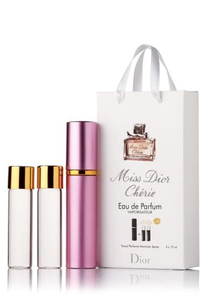 Парфюм набор 3/15 мл dior miss dior cherie (кристиан диор мисс диор шери) 45 мл