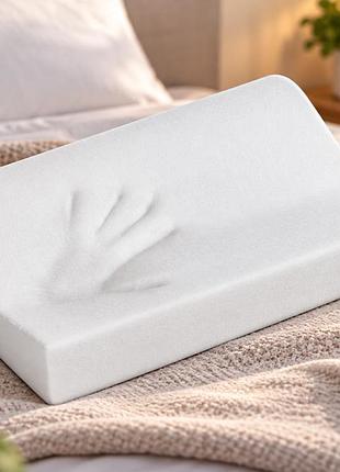 Ортопедична подушка з пам'яттю memory pillow (меморі пілоу)