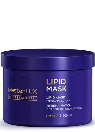 Липидная маска для волос lipid mask master lux 500 мл