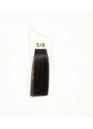Крем-фарба 5/8 світлий каштановий матовий inebrya color, 100 мл