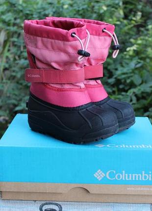 Зимові чоботи columbia 29 розмір 17 см. чобітки дитячі черевики сноутбутси powderbu...