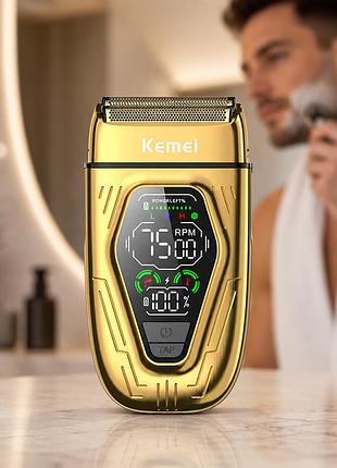 Електробритва km-t360 / шейвер kemei для гоління бороди