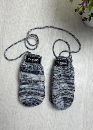 Рукавички 50 % шерсть на 1-2 роки