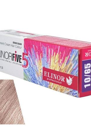 Фарба для волосся 10/65 elinorfive5 professional свiтлий блондин фiолетово-червоний 100 мл