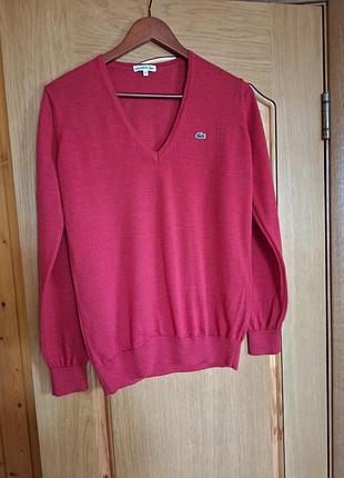 Пуловер лобковый бренда lacoste,идальное состояние. тоненький.