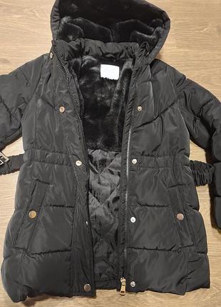 Куртка для дівчинки primark чорна тепла 5