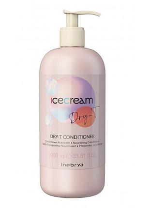 Кондиционер для сухих вьющихся и окрашенных волос inebrya conditioner dry-t 1000 мл