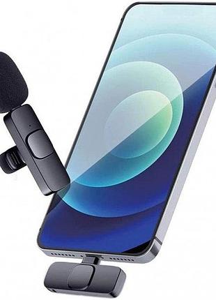 Бездротовий мікрофон петличний к8 massa для iphone (type-c)