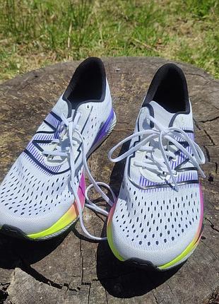 ★ new balance fuelcell supercomp pacer - кроссовки бело-фиолетовые, б/в (меряные 1 раз), eu 40