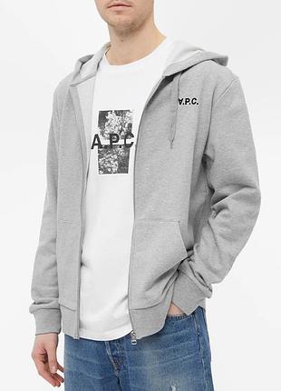 Оригінальне зіп худі на молнії a.p.c. quentin zip hoodie