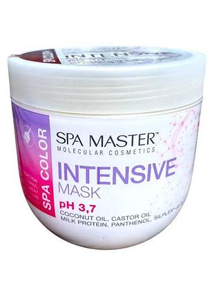 Интенсивная маска для окрашенных и сухих волос spa master 1000 мл sm 401