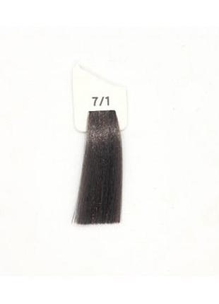 Крем-фарба 7/1 блондин попелястий inebrya color, 100 мл