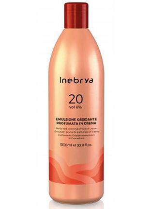 Парфумерна окислювальна емульсія inebrya color 20 vol oxidizing perfumed emulsion cream 6% 1000 мл