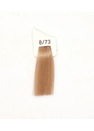 Крем-фарба 8/73 світлий блондин коричнево-золотистий inebrya color, 100 мл
