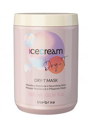 Маска для сухих вьющихся и окрашенных волос inebrya mask dry-t 1000 мл