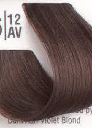 Професійна фарба для волосся 6/12av темний холодний перламутровий блонд spa master professional cream color 100 мл