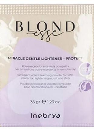 Нежный защитный порошок для осветления волос inebrya blondesse мiracle gentle light- protect 35 гр