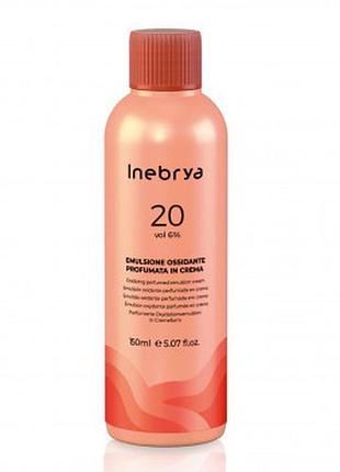 Парфюмерная окислительная эмульсия inebrya color 20 vol oxidizing perfumed emulsion cream 6% 150 мл