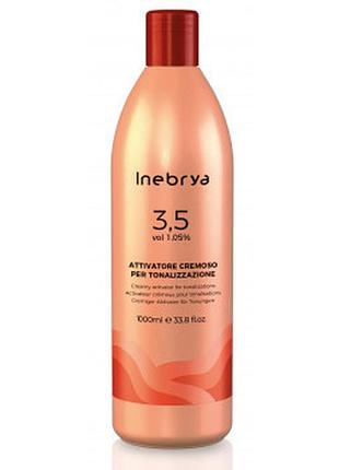 Парфумерна окислювальна емульсія inebrya color 3,5 vol oxidizing perfumed emulsion cream 1,05% 1000 мл