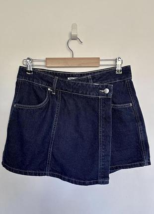 Ддинсові шорти спідниця zara s , індиго , сині темні шорти mango guess massimo dutti