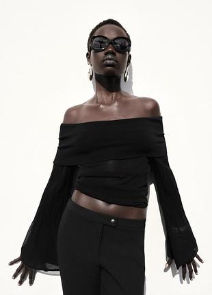 Лонг в сітку блуза від zara