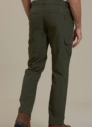 Трекінгові/технологічні штани від outdoor бренду mountain warehouse khaki