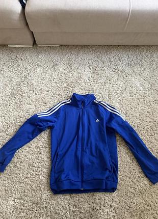 Кофта для підлітків adidas флісова синя