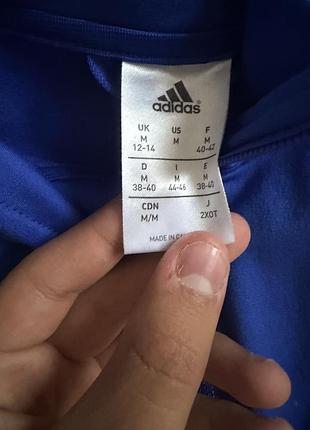 Кофта для підлітків adidas флісова синя 3