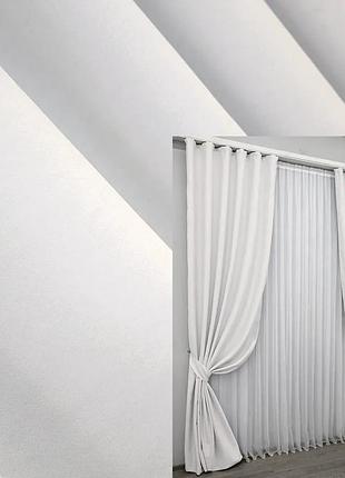 Комплект штор vr-textil midnight блекаут 2 шт 150x290 см світло-сірий (1223ш)