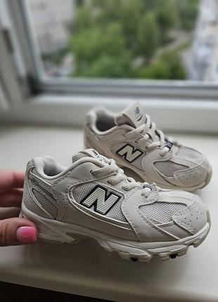 Детские кроссовки бежевого цвета new balance 530 размер 25, стелька 15.5-16см на девушку