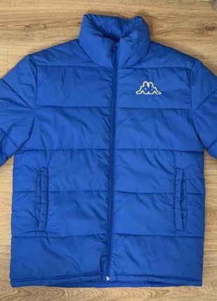 Чоловіча куртка kappa,розмір l xl,синього кольору,осінь-зима