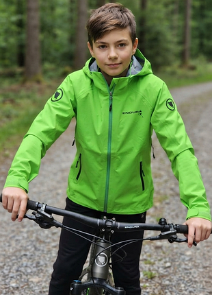 Вітровка дитяча/підліткова endura mt500 burner/waterproof салатова