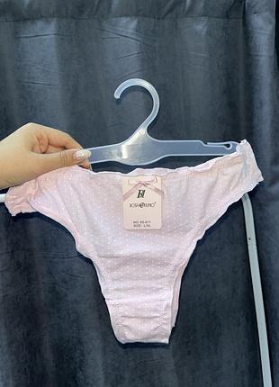 Трусики в горох бавовняні зефірки. s/m та l/xl