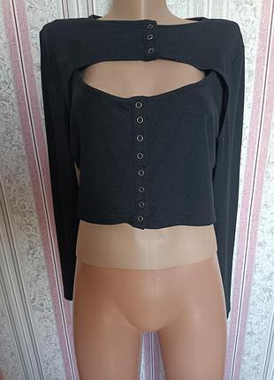 Черный топ фирмы shein