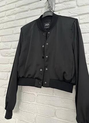 Zara бомбер сатиновий 3