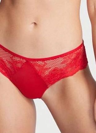 Трусики жіночі victoria’s secret чікі червоні розмір м