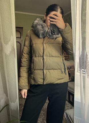 Куртка зимова оливкова