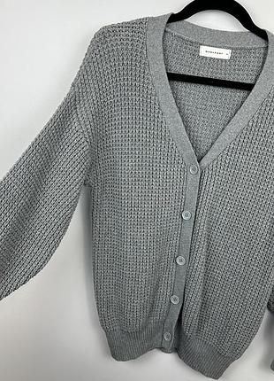 Жіночий кардиган zara на ґудзиках, сірий