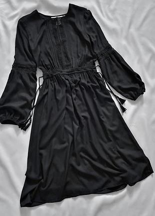Чорна сукня з мереживом h&m