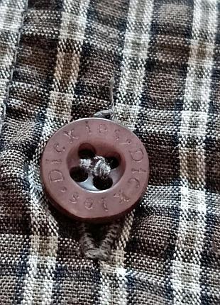 Мужская рубашка в клетку dickies l 8