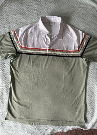 Технологічна чоловіча футболка-поло cross sportswear (швеція) для гольфу/спорту, розмір l