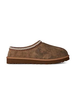 Чоловічі замшеві капці ugg tasman baxter у класичному коричневому відтінку chestnut. розмір: 41