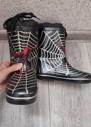 Резиновые сапоги человек паук spider man 29 р. 19 см стелька