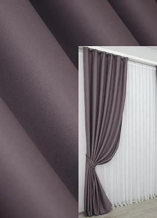 Комплект штор vr-textil midnight блекаут 2 шт 150x290 см марсала (1231ш)